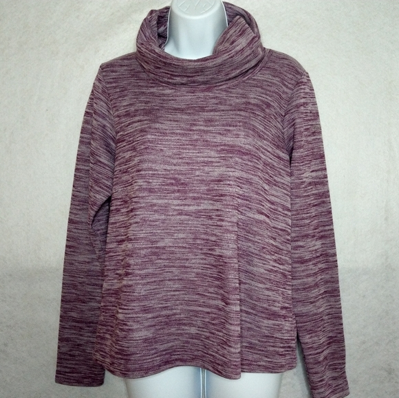 Columbia Sweaters - Columbia Turtleneck Sweatshirt Heather Maroon M